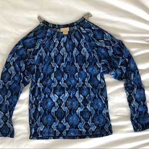 Michael Kors cold shoulder top￼